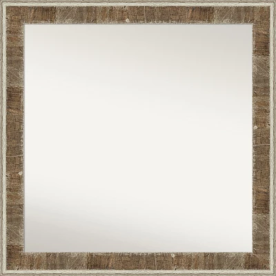 Farmhouse Brown Narrow Non-Beveled Wood Bathroom Wall Mirror 14 Farmhouse Brown Narrow Non-Beveled Wood Bathroom Wall Mirror - Image 12