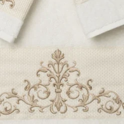 3pc Scarlet Embellished Towel Set - Linum Home Textiles