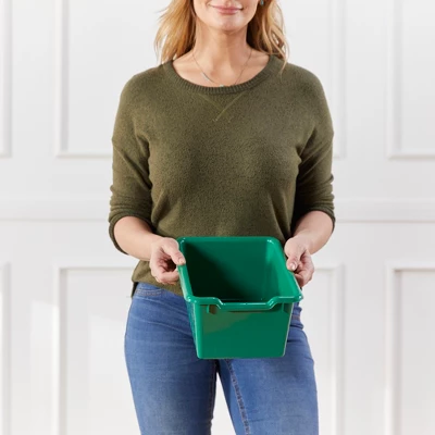 Educator Direct Scoop Front Multipurpose Storage Bins, Cubby Compatible, 5-Piece 6 Educator Direct Scoop Front Multipurpose Storage Bins, Cubby Compatible, 5-Piece - Image 4