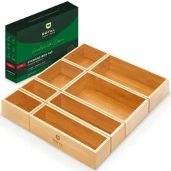 Royal Craft Wood Universal Bamboo Storage Box Set -Baxton Studio Store GUEST 0095982c 38f5 42cf b565 1d17e7cb1b50