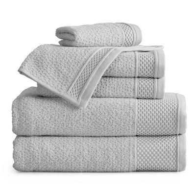 Market & Place Cotton Quick Dry Textured 6-Piece Bath Towel Set 9 Market & Place Cotton Quick Dry Textured 6-Piece Bath Towel Set - Image 7