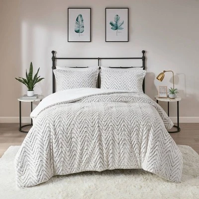 Aurora Printed Brushed Fur Duvet Cover Set 4 Aurora Printed Brushed Fur Duvet Cover Set - Image 2