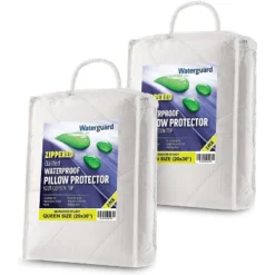 Waterguard Quilted Pillow Protector Cotton White Set Of 4 - Queen 8 Waterguard Quilted Pillow Protector Cotton White Set Of 4 - Queen -Baxton Studio Store GUEST 02003d3e db80 44db b111 565c42a01406