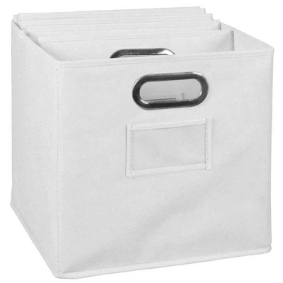 Niche Cubo 6pk Foldable Fabric Storage Bin With Label Holder White 6 Niche Cubo 6pk Foldable Fabric Storage Bin With Label Holder White - Image 4