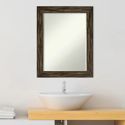 Amanti Art Fencepost Narrow Petite Bevel Wood Bathroom Wall Mirror 6 Amanti Art Fencepost Narrow Petite Bevel Wood Bathroom Wall Mirror - Image 4