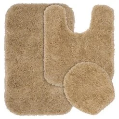3pc Serendipity Shaggy Washable Nylon Bath Rug Set - Garland -Baxton Studio Store GUEST 037af3cb 163c 4199 8983 f231dd5bf86f