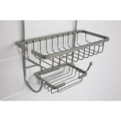 Home Basics Heavy Weight Satin Nickel Shower Caddy 9 Home Basics Heavy Weight Satin Nickel Shower Caddy -Baxton Studio Store GUEST 03de6cb3 9341 44e3 95b0 cb210b5c8db4