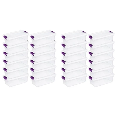 Sterilite 6 Quart Plastic ClearView Multipurpose Stacking Storage Container Tote With Secure Latching Lid For Home And Office Organization 10 Sterilite 6 Quart Plastic ClearView Multipurpose Stacking Storage Container Tote With Secure Latching Lid For Home And Office Organization - Image 8