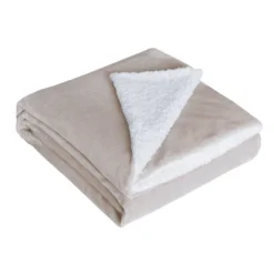 48" X 72" 15lbs Weighted Blanket With Reversible Sherpa Cover Taupe/Ivory - DreamLab -Baxton Studio Store GUEST 041c3e0a b92c 44ce bef7 093501dd004e