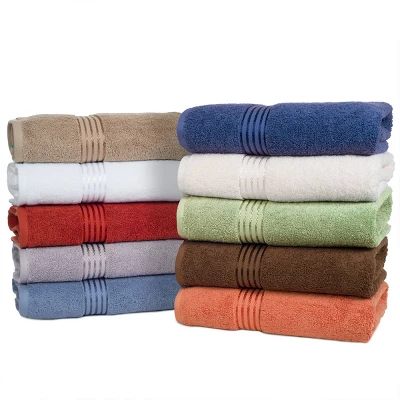 Solid Bath Towels And Washcloths 6pc - Yorkshire Home 5 Solid Bath Towels And Washcloths 6pc - Yorkshire Home - Image 3