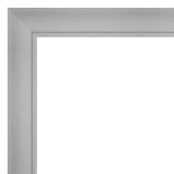 32" X 26" Non-Beveled Flair Bathroom Wall Mirror Polished Nickel - Amanti Art -Baxton Studio Store GUEST 04d77d13 e5b3 46db 8536 e75f1412f83e