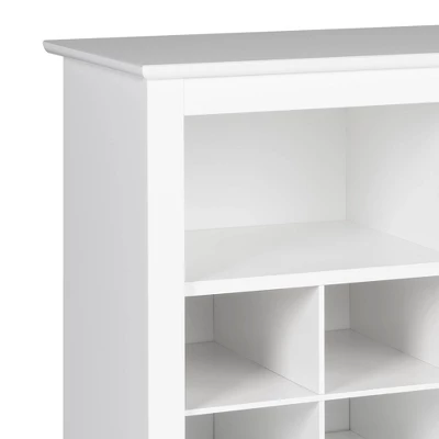 60" Entryway Shoe Cubby Console - Prepac 9 60" Entryway Shoe Cubby Console - Prepac - Image 7