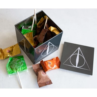 Ukonic Harry Potter Deathly Hallows Tin Storage Box Cube Organizer With Lid | 4 Inches 6 Ukonic Harry Potter Deathly Hallows Tin Storage Box Cube Organizer With Lid | 4 Inches - Image 4