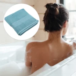 Unique Bargains Bathroom Classic Soft Absorbent Cotton Bath Towel 55.12"x27.17" 1 Pc -Baxton Studio Store GUEST 06445456 1d60 4639 8796 15c2fc10ae11