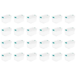 Sterilite 64 Quart Clear Plastic Stackable Storage Container Bin Box Tote With White Latching Lid Organizing Solution For Home & Classroom -Baxton Studio Store GUEST 06528f28 1e1f 4f5a b186 7c53dc6f31e7
