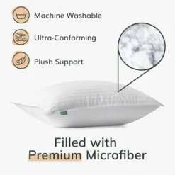 Fern & Willow Luxury Down Alternative Plush Adjustable Fill Pillow -Baxton Studio Store GUEST 06b69c6d 8503 443d a071 e4a1b35059a4