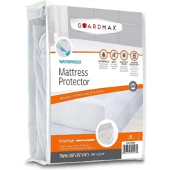 Guardmax Waterproof Fitted Mattress Protector - White -Baxton Studio Store GUEST 07b78cdc fa01 4bbe 933e 53dc52b5476a