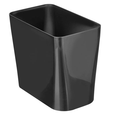 MDesign Rectangular Trash Can Wastebasket, Garbage Bin - Plastic 6 MDesign Rectangular Trash Can Wastebasket, Garbage Bin - Plastic - Image 4
