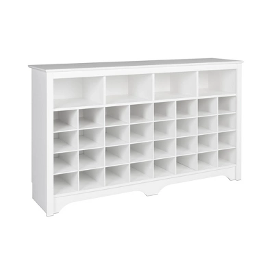 60" Entryway Shoe Cubby Console - Prepac 4 60" Entryway Shoe Cubby Console - Prepac - Image 2