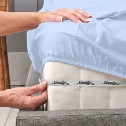 King 300 Thread Count Clean Performance Solid Sheet Set Blue - Sealy 11 King 300 Thread Count Clean Performance Solid Sheet Set Blue - Sealy -Baxton Studio Store GUEST 09fa442c 85f1 4258 9640 a81ce38849c8