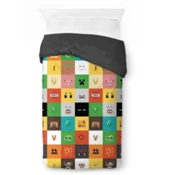 Saturday Park Minecraft Iconic 100% Organic Cotton Duvet Cover & Sham Set 11 Saturday Park Minecraft Iconic 100% Organic Cotton Duvet Cover & Sham Set -Baxton Studio Store GUEST 0a6fd9e1 5dd2 4add a8a4 a818bbda01b1