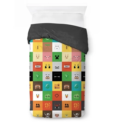 Saturday Park Minecraft Iconic 100% Organic Cotton Duvet Cover & Sham Set 5 Saturday Park Minecraft Iconic 100% Organic Cotton Duvet Cover & Sham Set - Image 3