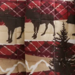 Lush Décor 50"x60" Holiday Lodge Faux Shearling Throw Blanket Red/Brown 6 Lush Décor 50"x60" Holiday Lodge Faux Shearling Throw Blanket Red/Brown -Baxton Studio Store GUEST 0a9f474d 0bba 4235 a108 8f53e0b669c8