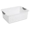 Sterilite Ultra Ventilated Open Top Plastic Storage Organizer Basket With Gray Contoured Carrying Handles 1 Sterilite Ultra Ventilated Open Top Plastic Storage Organizer Basket With Gray Contoured Carrying Handles -Baxton Studio Store GUEST 0b19a77d ccc0 4df7 b827 0247f7dea5e9