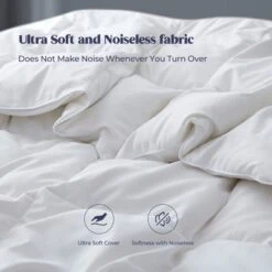 Peace Nest White Goose Down Feather Comforter Duvet Insert -Baxton Studio Store GUEST 0b46e43a a0fa 42f0 a83f 7d12636e1d44