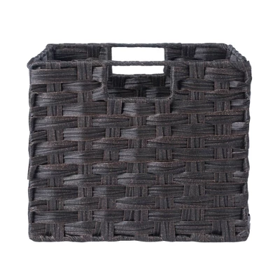 3pc Melanie Woven Fiber 2 Small And 1 Large Basket Set Chocolate - Winsome 10 3pc Melanie Woven Fiber 2 Small And 1 Large Basket Set Chocolate - Winsome - Image 8