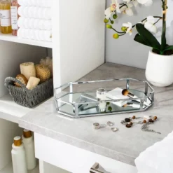 Octangular Design Bathroom Tray Chrome - Home Details -Baxton Studio Store GUEST 0c8a1af2 a2d3 4b7f 9fbc f8850d106353