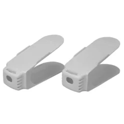 Home Basics Plastic Shoe Space Saver, White -Baxton Studio Store GUEST 0ca549a4 86f8 4b26 824e d0f932491c53