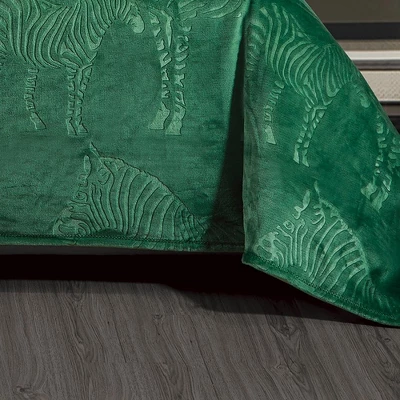 Zebra Print Microplush Best Quality Super Premium Blanket Green By Plazatex 3 Zebra Print Microplush Best Quality Super Premium Blanket Green By Plazatex