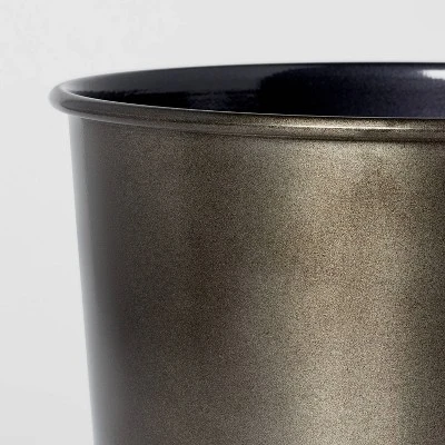 Aluminum Waste With Aged Metal Finish Gray - Threshold™ 4 Aluminum Waste With Aged Metal Finish Gray - Threshold™ - Image 2