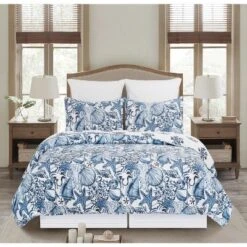 C&F Home Blue Coast Shells Standard Sham 12 C&F Home Blue Coast Shells Standard Sham -Baxton Studio Store GUEST 102277cd 4e2a 4d83 8a30 f1fa20393761