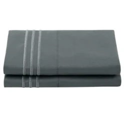 PiccoCasa Soft Breathable With Embroidery Brushed Microfiber Bed Pillowcases With Envelop Closure Set Of 2 11 PiccoCasa Soft Breathable With Embroidery Brushed Microfiber Bed Pillowcases With Envelop Closure Set Of 2 -Baxton Studio Store GUEST 10da1f62 7a11 4f99 8704 9b769b5c311d