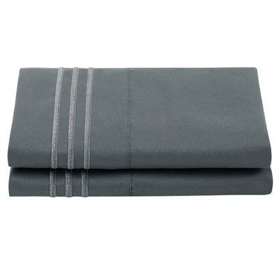 PiccoCasa Soft Breathable With Embroidery Brushed Microfiber Bed Pillowcases With Envelop Closure Set Of 2 7 PiccoCasa Soft Breathable With Embroidery Brushed Microfiber Bed Pillowcases With Envelop Closure Set Of 2 - Image 5