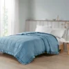Parkman Oversized Down Alternative With Satin Trim Bed Blanket Slate Blue -Baxton Studio Store GUEST 11f037fc ece4 4ec5 9931 c97e6db674ed