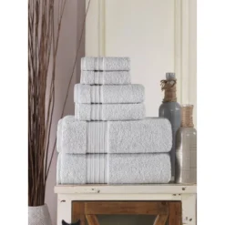 6pc Luna Turkish Bath Towel Set - Enchante Home -Baxton Studio Store GUEST 11fc8274 99c9 4d14 bd33 4e50406cbc51
