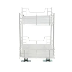 Household Essentials 12" 2-Tier Pantry Organizer White 11 Household Essentials 12" 2-Tier Pantry Organizer White -Baxton Studio Store GUEST 1269d09c af7e 4e6f b72d 759c49d323b4