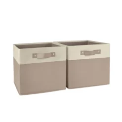 2pc Kids' 10.5" Two-Toned Folding Storage Bin Set - RiverRidge Home -Baxton Studio Store GUEST 1279212b 786b 45f1 b15e 818e05dab01f