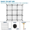 Mount-It! Wire Storage Cubes, 12-Cube Metal Grid Organizer | Modular Wire Shelving Units, DIY Closet Cabinet Organizer | 14" W X 14" H -Baxton Studio Store GUEST 12995f81 1655 4747 ad9d 30a27cca68e9