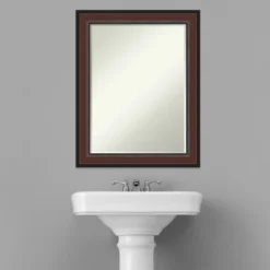 Amanti Art Harvard Walnut Petite Bevel Bathroom Wall Mirror 28.5 X 22.5 In. 12 Amanti Art Harvard Walnut Petite Bevel Bathroom Wall Mirror 28.5 X 22.5 In. -Baxton Studio Store GUEST 133fb818 23aa 4521 86ed 9893b36d8a88