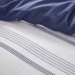 4pc Full/Queen Ansley Striped Organic Cotton Yarn Dyed Comforter Cover Set Indigo - Clean Spaces 16 4pc Full/Queen Ansley Striped Organic Cotton Yarn Dyed Comforter Cover Set Indigo - Clean Spaces -Baxton Studio Store GUEST 1345c6c5 e4ad 4cd7 a9c4 651d57821e5e