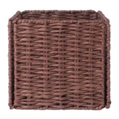 3pc Tessa Woven Rope 3 Small Basket Set Walnut - Winsome 12 3pc Tessa Woven Rope 3 Small Basket Set Walnut - Winsome -Baxton Studio Store GUEST 13e78922 ac91 4f9a bd7b df20151ece90