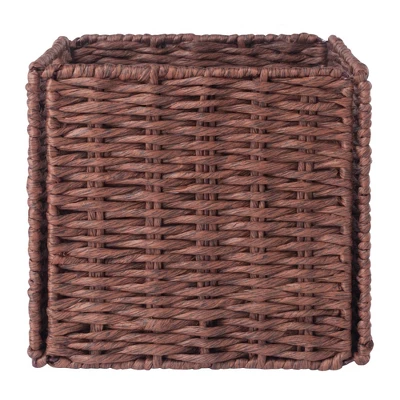 3pc Tessa Woven Rope 3 Small Basket Set Walnut - Winsome 5 3pc Tessa Woven Rope 3 Small Basket Set Walnut - Winsome - Image 3