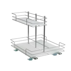 Household Essentials Double-Sided Pantry Organizer Nickel -Baxton Studio Store GUEST 145d6230 736d 4f82 9471 19ce8c3aced0