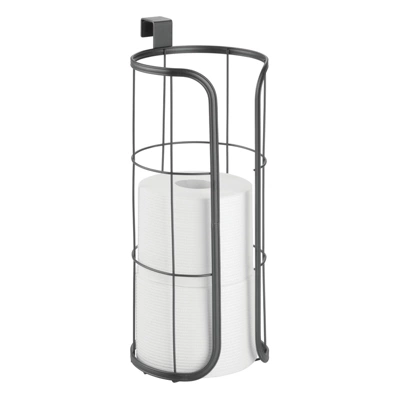 MDesign Metal Over The Tank Toilet Tissue Paper Roll Holder 9 MDesign Metal Over The Tank Toilet Tissue Paper Roll Holder - Image 7