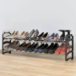 Seville Classics 4 Tier Expandable Stackable 20 Pair Shoe Rack Organizer -Baxton Studio Store GUEST 1532a6f2 403b 4f24 8328 2dfd075404b1