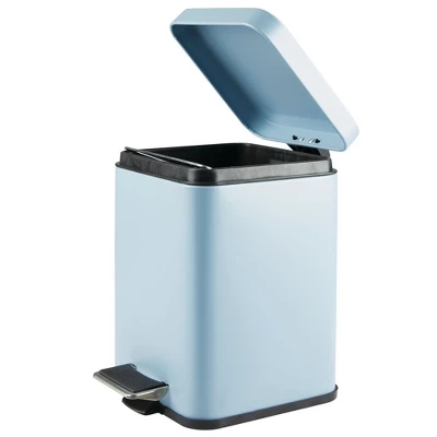 MDesign Small Square Step Trash Can Garbage Bin, Removable Liner, 6L 5 MDesign Small Square Step Trash Can Garbage Bin, Removable Liner, 6L - Image 3